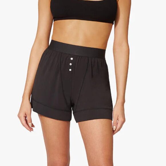 WeWoreWhat Black High Rise Boxer Short Size S - Picture 1 of 5